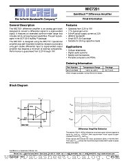 MIC7201 datasheet pdf Micrel Semiconductor