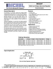 MIC5247 datasheet pdf Micrel Semiconductor