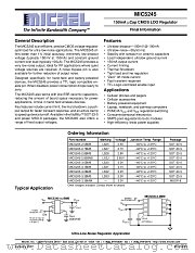 MIC5245 datasheet pdf Micrel Semiconductor