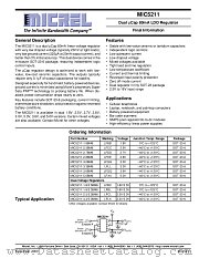 MIC5211 datasheet pdf Micrel Semiconductor