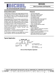 MIC5205 datasheet pdf Micrel Semiconductor