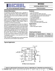 MIC5022 datasheet pdf Micrel Semiconductor