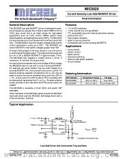 MIC5020 datasheet pdf Micrel Semiconductor
