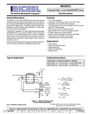 MIC5013 datasheet pdf Micrel Semiconductor