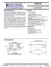 MIC49150 datasheet pdf Micrel Semiconductor