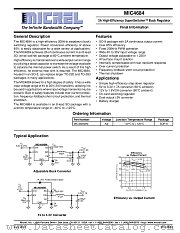 MIC4684 datasheet pdf Micrel Semiconductor