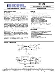 MIC4576 datasheet pdf Micrel Semiconductor