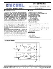 MIC4426/4427/4428 datasheet pdf Micrel Semiconductor