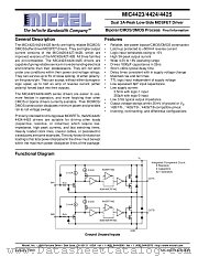 MIC4423/4424/4425 datasheet pdf Micrel Semiconductor
