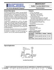 MIC4416/4417 datasheet pdf Micrel Semiconductor