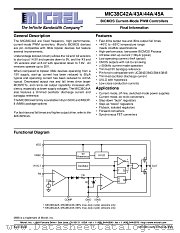 MIC38C42A/43A/44A/45A datasheet pdf Micrel Semiconductor