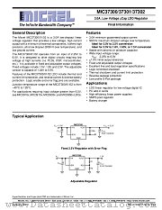 MIC37300/37301/37302 datasheet pdf Micrel Semiconductor