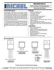 MIC2940A/2941A datasheet pdf Micrel Semiconductor