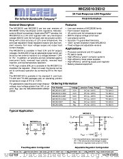 MIC29310/29312 datasheet pdf Micrel Semiconductor