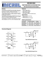 MIC2803/2804 datasheet pdf Micrel Semiconductor