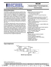 MIC280 datasheet pdf Micrel Semiconductor