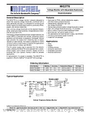 MIC2778 datasheet pdf Micrel Semiconductor
