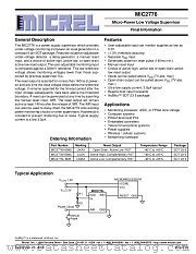 MIC2776 datasheet pdf Micrel Semiconductor