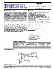 MIC2774 datasheet pdf Micrel Semiconductor