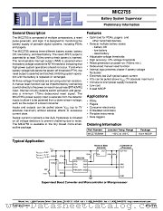 MIC2755 datasheet pdf Micrel Semiconductor