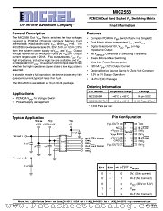 MIC2558 datasheet pdf Micrel Semiconductor