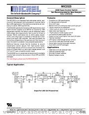 MIC2525 datasheet pdf Micrel Semiconductor