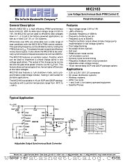 MIC2183 datasheet pdf Micrel Semiconductor