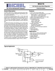 MIC2179 datasheet pdf Micrel Semiconductor