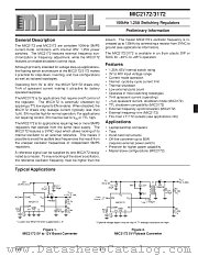 MIC2172/3172 datasheet pdf Micrel Semiconductor