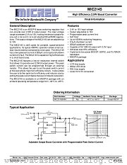 MIC2145 datasheet pdf Micrel Semiconductor