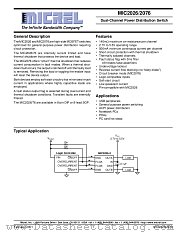 MIC2026/2076 datasheet pdf Micrel Semiconductor