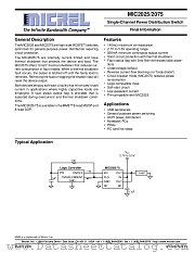 MIC2025/2075 datasheet pdf Micrel Semiconductor
