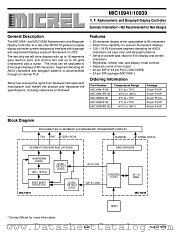 MIC10941/10939 datasheet pdf Micrel Semiconductor