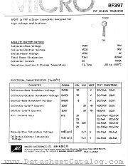 BF397 datasheet pdf Micro Electronics