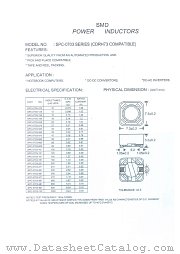 SPC-0703 SERIES datasheet pdf Micro Electronics