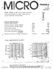 PNP3638 datasheet pdf Micro Electronics