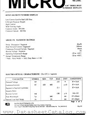 MU356A datasheet pdf Micro Electronics