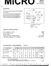 MG51W datasheet pdf Micro Electronics