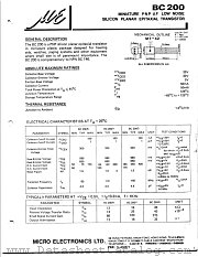 BC200 datasheet pdf Micro Electronics