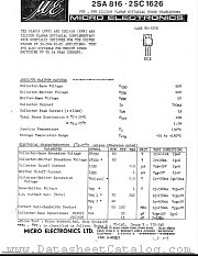 2SA816 datasheet pdf Micro Electronics