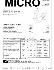 MPS6512S datasheet pdf Micro Electronics