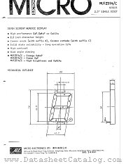 MU1231A datasheet pdf Micro Electronics