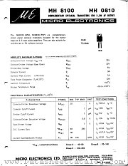 MH0810 datasheet pdf Micro Electronics
