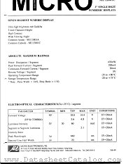 MU13001C datasheet pdf Micro Electronics