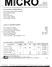 MS457A datasheet pdf Micro Electronics