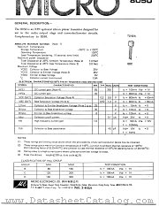 8050 datasheet pdf Micro Electronics