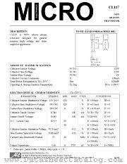 CL117 datasheet pdf Micro Electronics