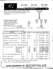 BC485 datasheet pdf Micro Electronics