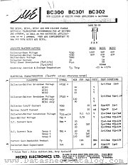 BC302 datasheet pdf Micro Electronics