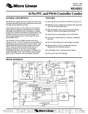 ML4803 datasheet pdf Micro Linear